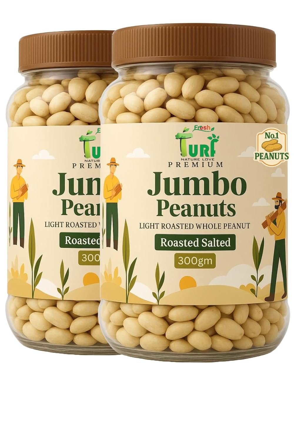 Turf Fresh Premium Skinless Chila Sing Peanuts A1 Grade